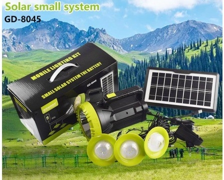 Lâmpada de sistema de energia solar LED completa para interiores com certificado CE RoHS ERP FCC