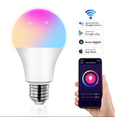 2835 SMD LED Chip Wi-Fi RGB LED Bulb com Tuya App Control e Função Dimmable