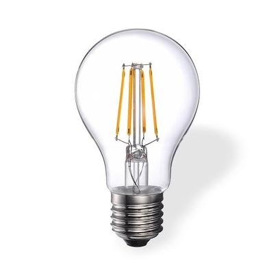 Capa de vidro A60 Luz de lâmpada de filamento led E27 Tipo de base 4w6w8ww Edison lâmpadas led