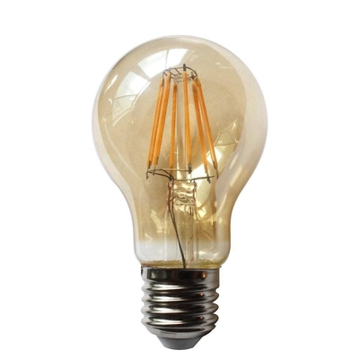Pc Alumínio 10W A60 Filamento LED Branco Quente Edison lâmpada para 5w 7w 9w 12w Substituição