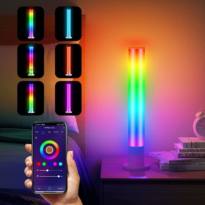 Design Cool Led Mood Light Tuya Wifi Control Dimming Led Table Lamp com RGB Branco