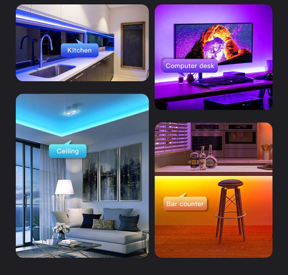 80 CRI 5m 10m 20m Wifi Smart Led Strip Light com controle remoto do App RGB Ambient Light