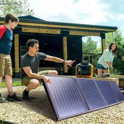Suporte de carregamento rápido Bateria portátil de 1200w Central de energia com painel solar para o exterior
