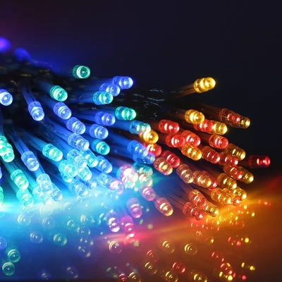 200LED RGB lâmpadas de jardim solar à prova d'água Iluminação de cordas de Natal para o exterior IP65
