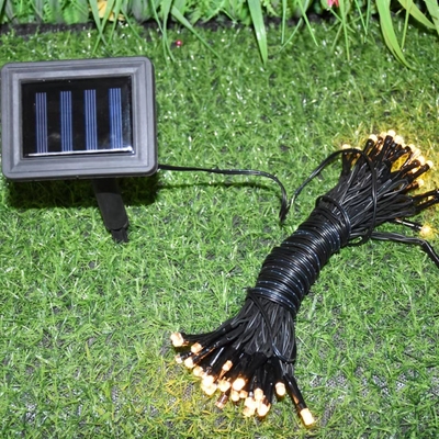 200LED RGB lâmpadas de jardim solar à prova d'água Iluminação de cordas de Natal para o exterior IP65