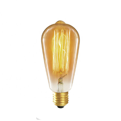 Longe vida útil 6W lâmpada de filamento LED atenuável em luz amarela amarela quente para base E26