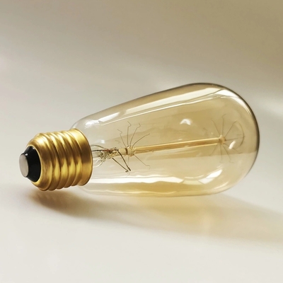 Longe vida útil 6W lâmpada de filamento LED atenuável em luz amarela amarela quente para base E26