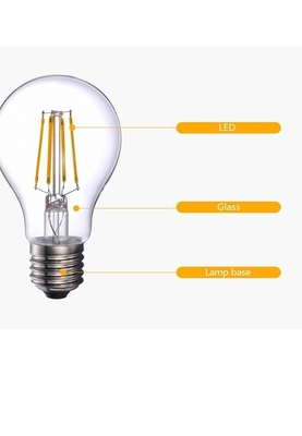 Luz de alta luminosidade 12V 8W E27 A60 lâmpada Edison para função de trabalho e necessidades de iluminação decorativa