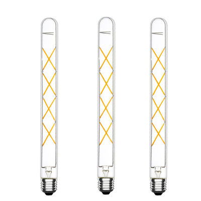 Material do corpo da lâmpada GLASS CRI Ra 80-90 lâmpada LED Luz T33 8W E26 E27 lâmpada de filamento