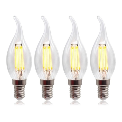 Alta eficiência luminosa E14 lâmpada de vela LED dimmable C35 para melhor renderização de cores