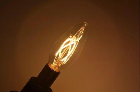 Alta eficiência luminosa E14 lâmpada de vela LED dimmable C35 para melhor renderização de cores