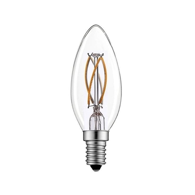 Alta eficiência luminosa E14 lâmpada de vela LED dimmable C35 para melhor renderização de cores