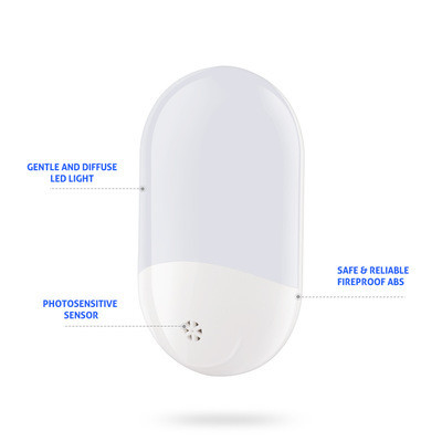Lâmpada de 50lm/w Eficiência luminosa Sensor LED Luz para crianças